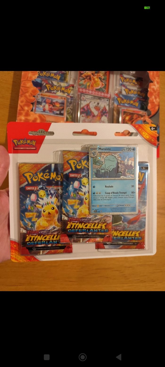 Lot coffrets cartes Pokémon Tripack EV8 Coffret dracaufeu premium EV1 EV2 EV3 - photo numéro 3