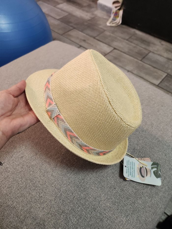 Chapeau en paille elisa ajustable achetée chez botanic neuf - photo numéro 2