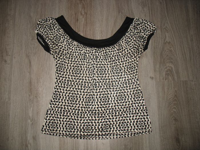 BLOUSE MC ÉCRU A MOTIFS "NAF NAF" - TAILLE S - n°03 - photo numéro 2