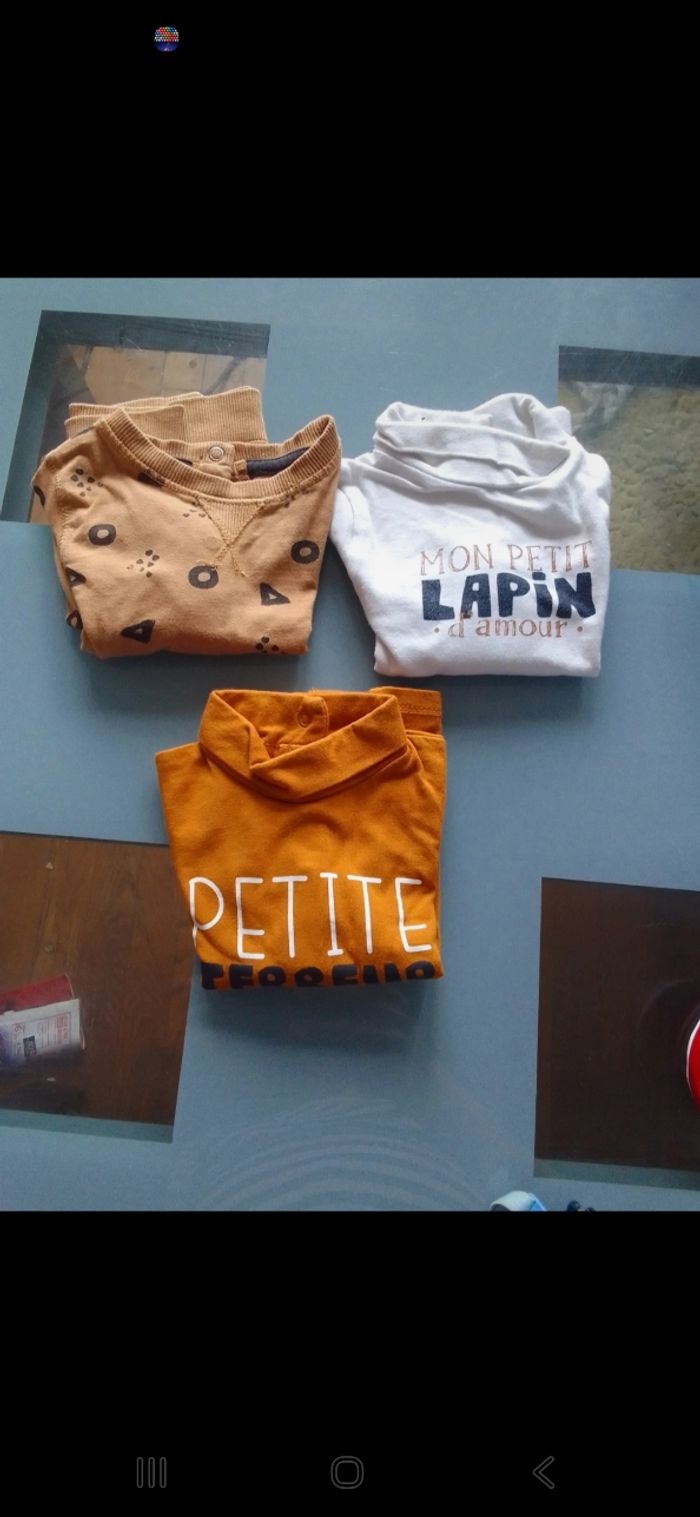 Lot de tee shirts bebe