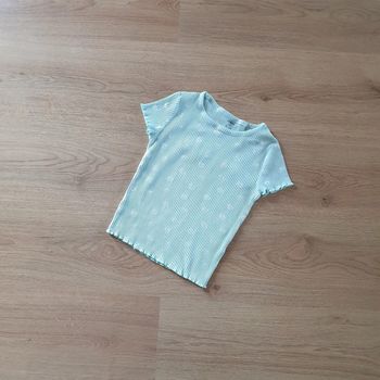 🩷 Tee-shirt MC mailles côtelé 5 ans Kiabi #emyfleury_5ansfille