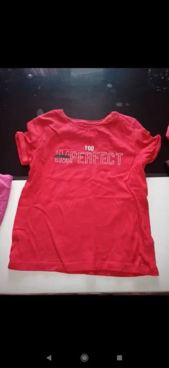 T-shirt manche courte rouge