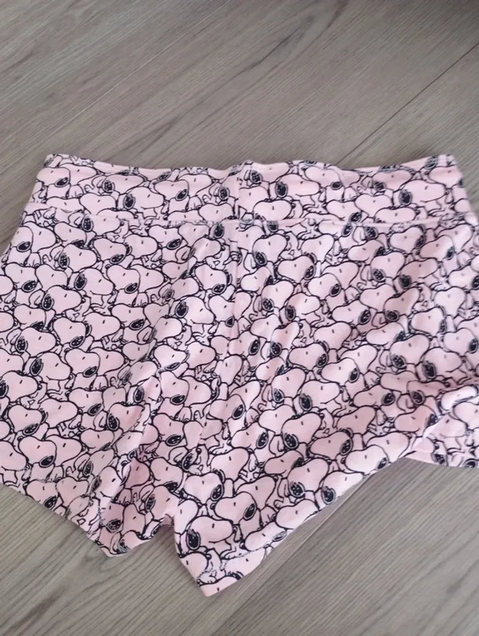 Short de pyjama rose Snoopy undiz S - photo numéro 4