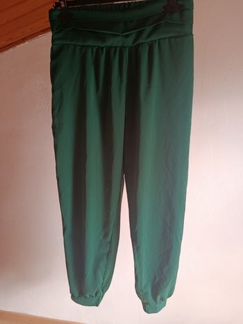 Pantalon émeraude fuide