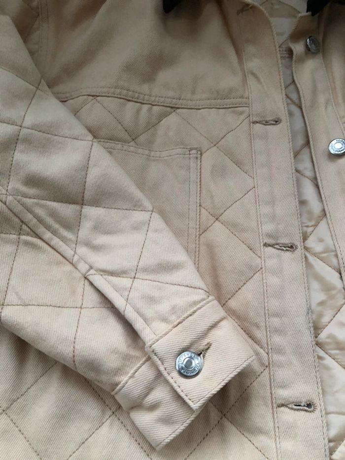 Veste chemise matelassée en jean Topshop - photo numéro 8