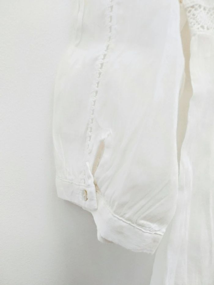 Blouse tunique blanche Zara taille S - photo numéro 4