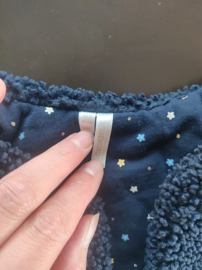 Gilet sans manches bleu marine 18 mois fille - photo numéro 2