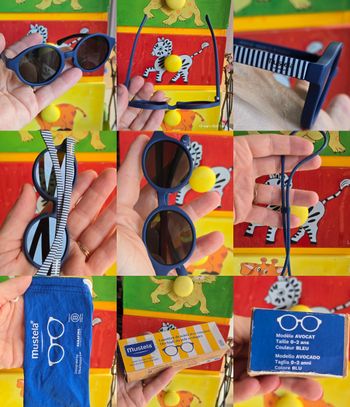 Lunettes Mustela bébé (0–2 ans) – Comme neuves !