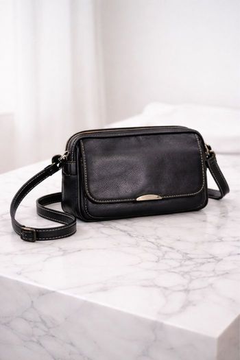 Sac bandoulière marron en cuir