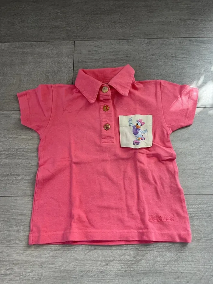 T-shirt polo fille 6 ans Iconic pochette rare Daisy