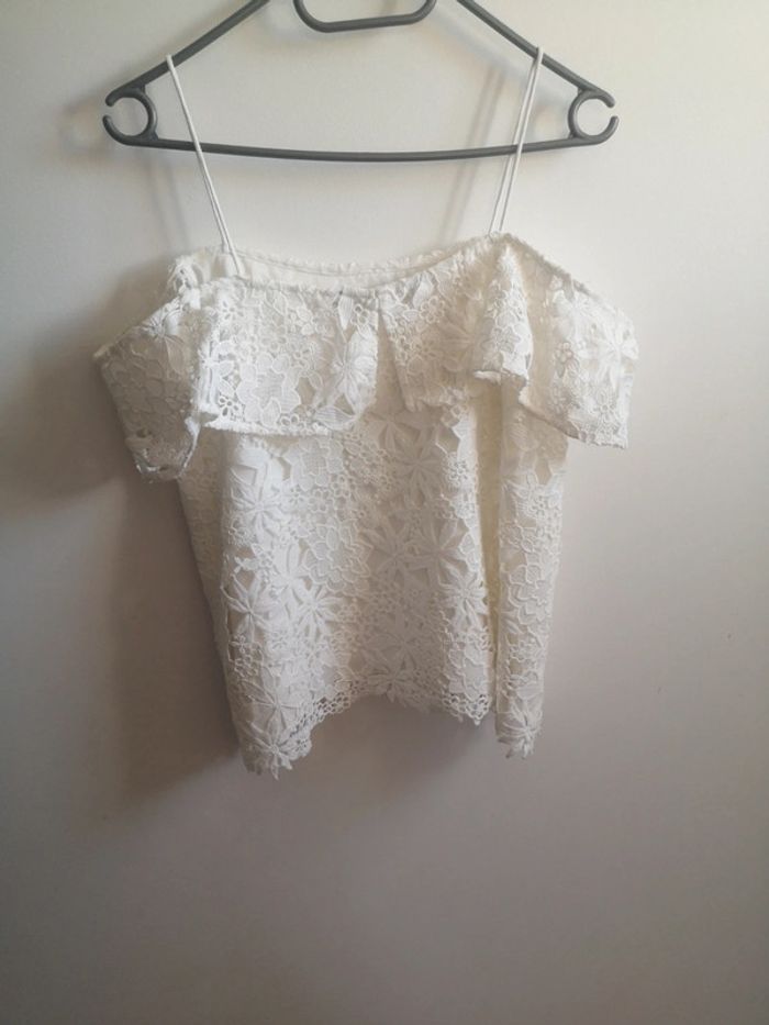 Haut dentelle Zara - photo numéro 5