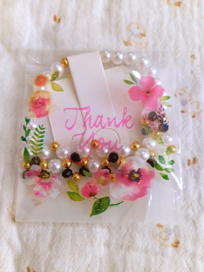 Bracelet perles acryliques et en verres - photo numéro 8