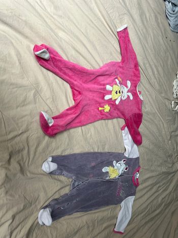 Lo 2 Pyjamas kitchoun 12 mois fille