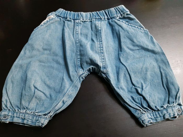 Sarouel jean bebe mixte 9 mois vertbaudet