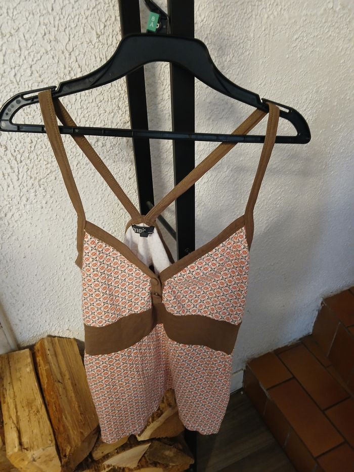 DEBARDEUR FANTAISIE MARRON EMOI