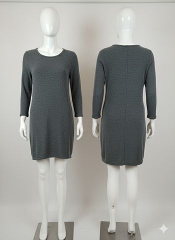 Robe Pull Ajustée Grise - Taille S (Yidarton) - Style & Confort !