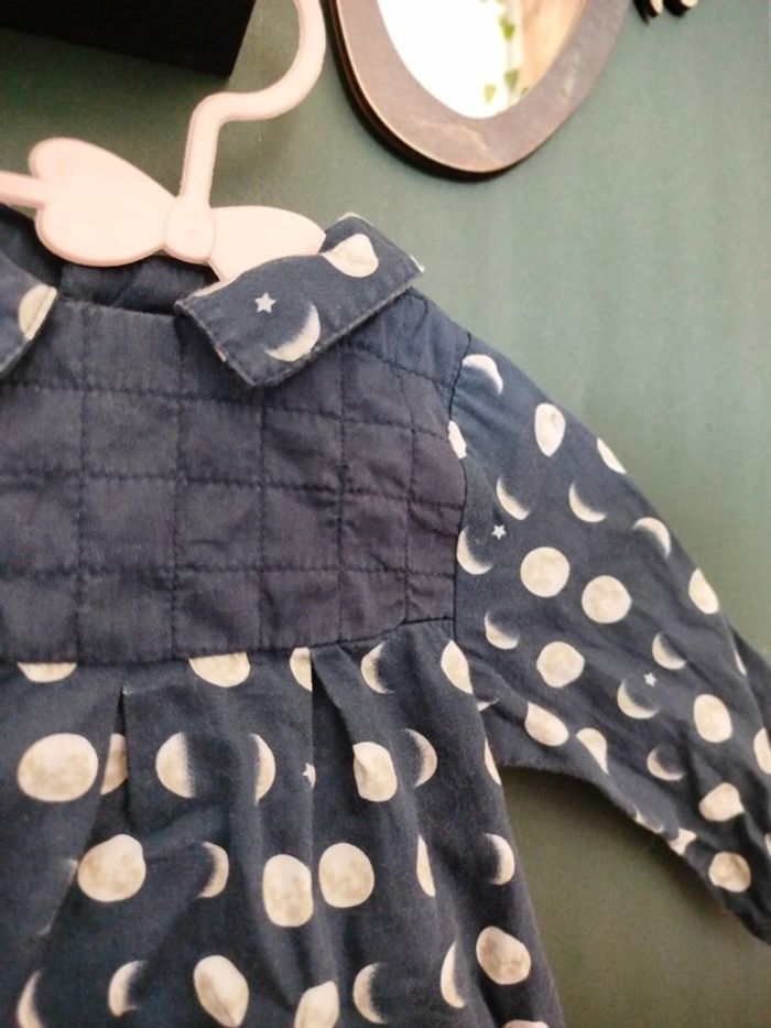 Robe/tunique motifs lune - 6 mois - photo numéro 3