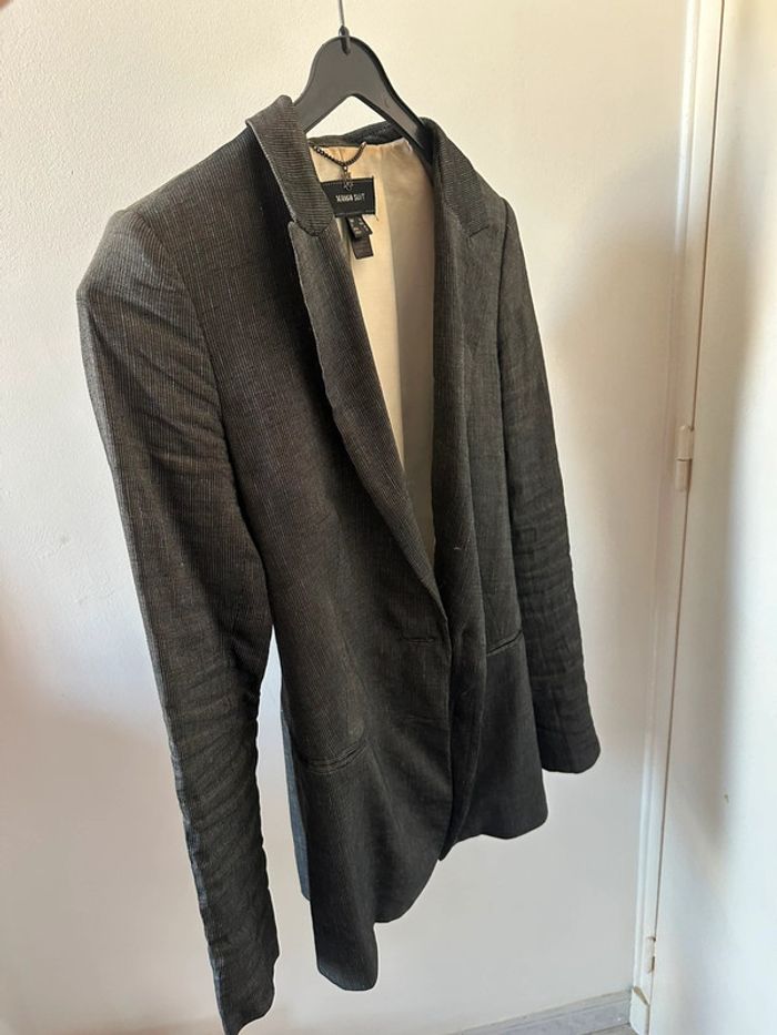 Blazer gris mango femme - photo numéro 3