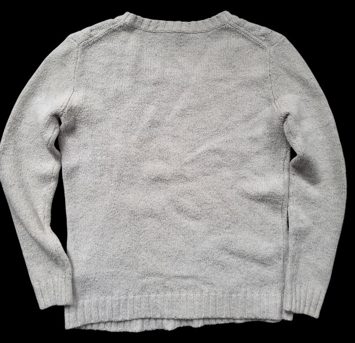 Pull femme Tommy Hilfiger – maille torsadée beige/blanc cassé, taille M - photo numéro 7