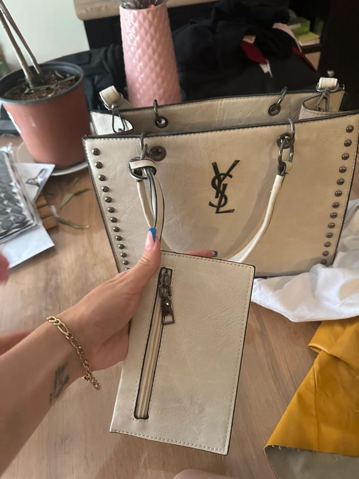 Sac à main crème - photo numéro 3