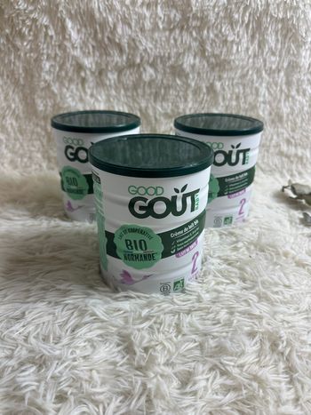 Lot de 3 boîtes de lait Good gout 2eme âge 