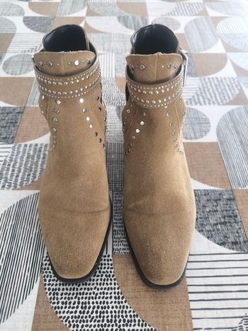 Bottines daim Zara 38