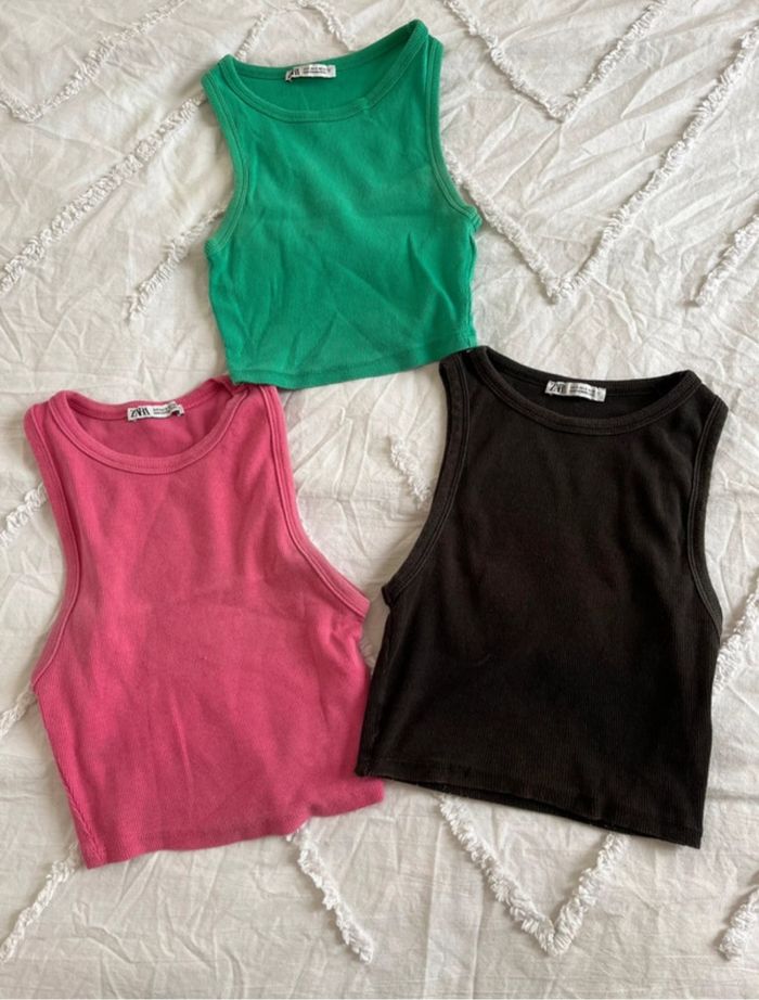 Lot de 3 débardeur Zara - photo numéro 2