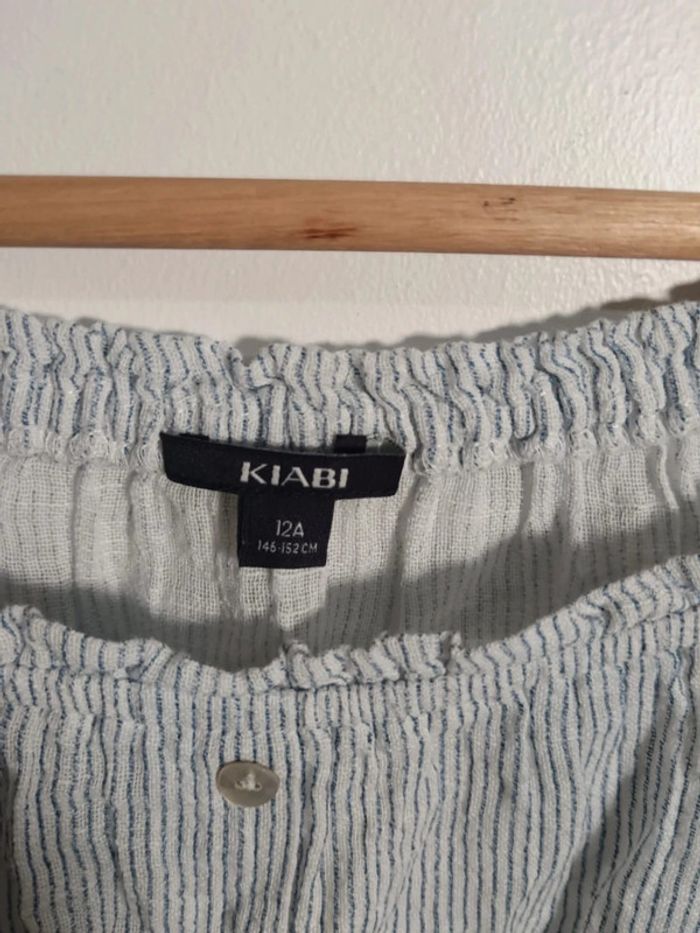 C10 blouse rayé blanc kiabi 12 ans - photo numéro 3