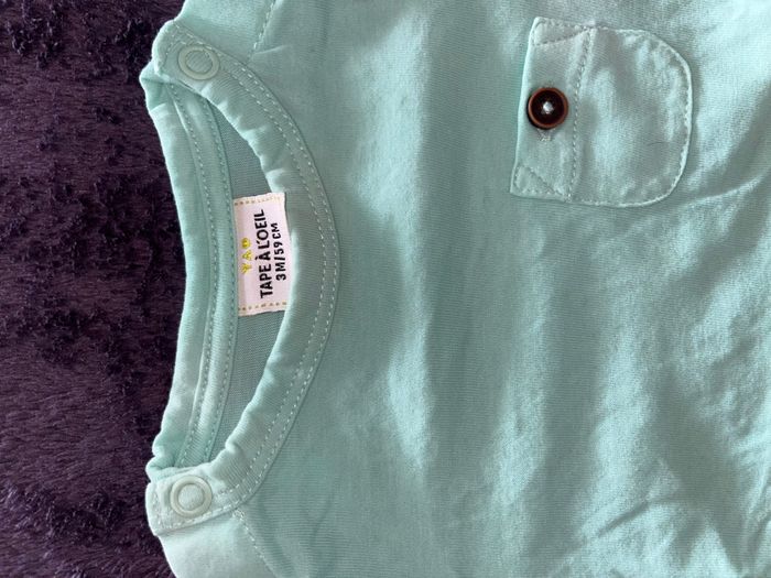 T-shirt bébé garçon blanc 3 mois - Tape A l'Oeil - photo numéro 2