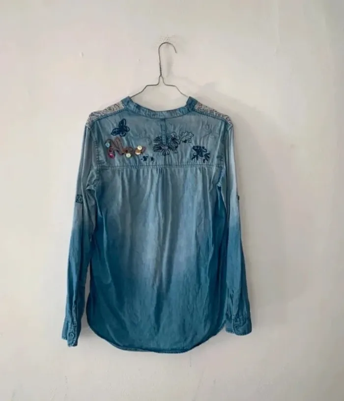Chemise bleu femme taille 36 - photo numéro 3