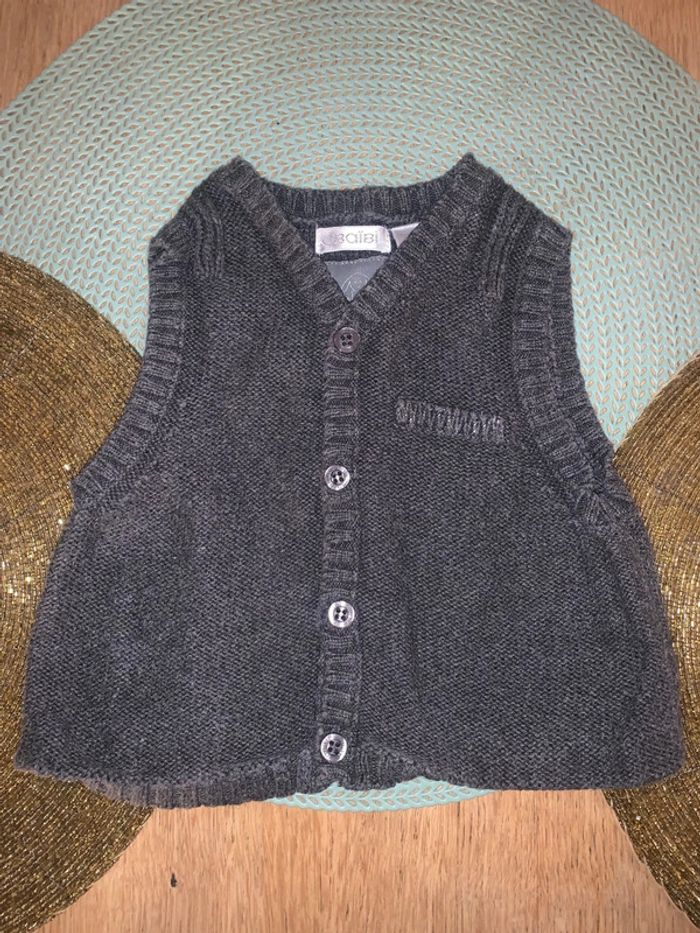 Gilet sans manches garçon 6 mois obaibi excellent état - photo numéro 2