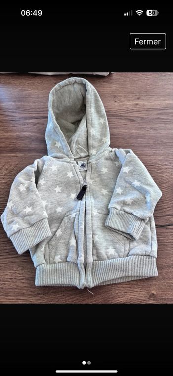 Sweat-shirt / gilet zipé