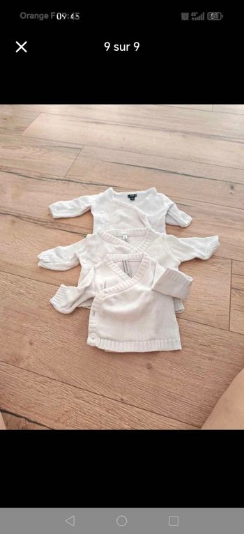 Vêtements bébé taille 1 mois mixte 