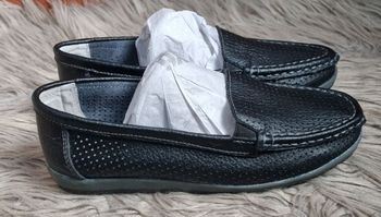 Mocassins cuir noir 38