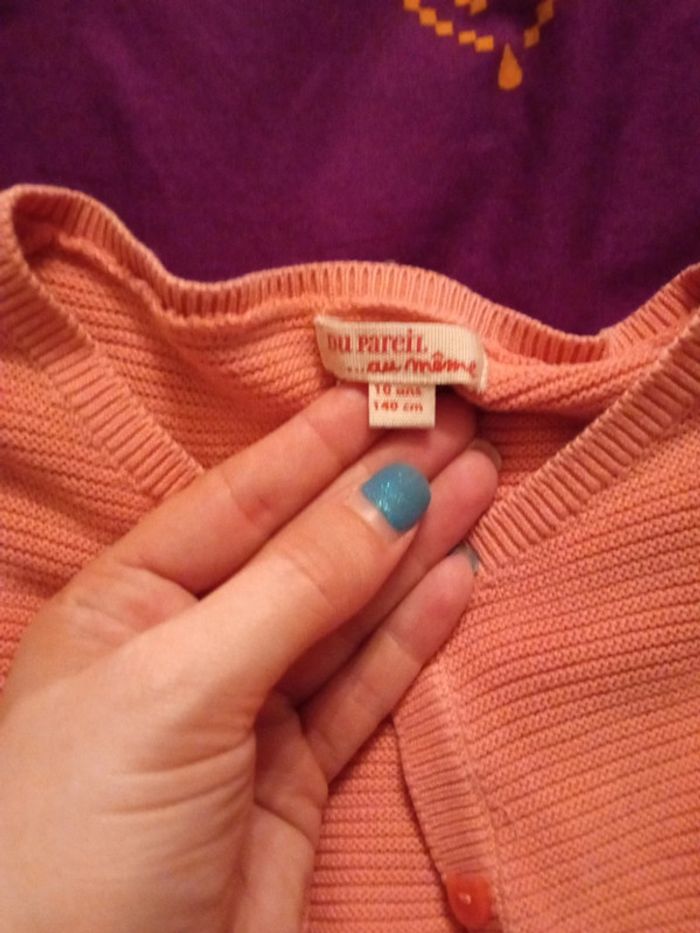Gilet orange 10 ans du pareil au même - photo numéro 2