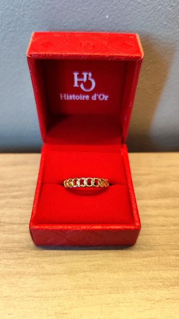 Bague dorée - 18mm