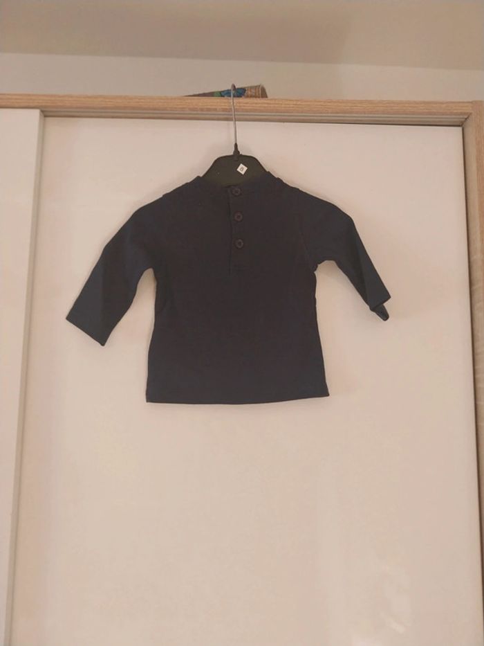 Tee-shirt manche longue bébé garçon 3 mois - photo numéro 2