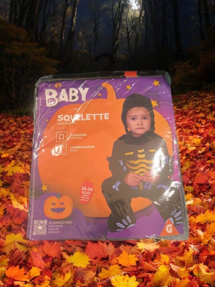 Déguisement squelette bébé 18-24 mois