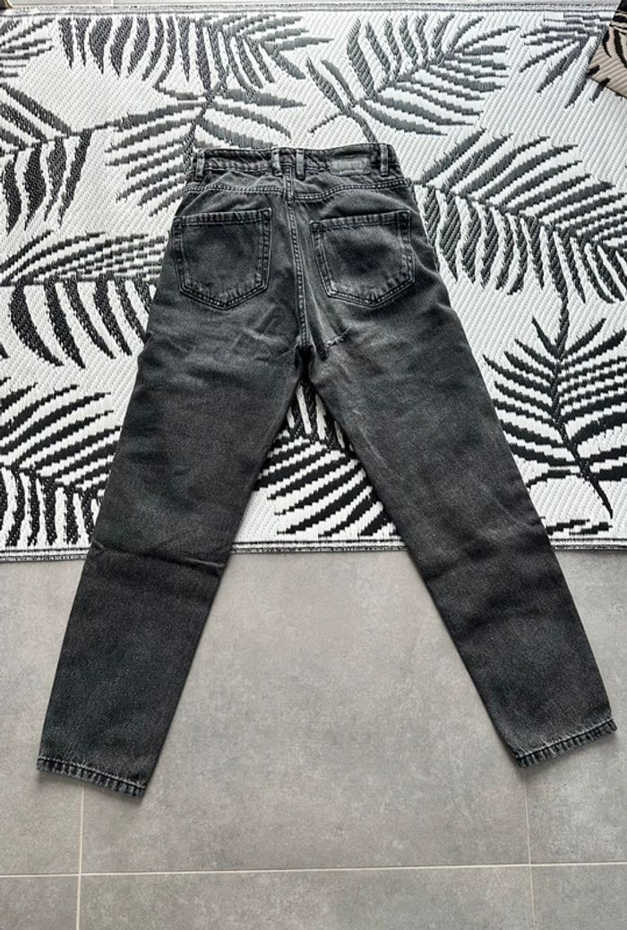 Jean Mom Stradivarius Noir - photo numéro 7