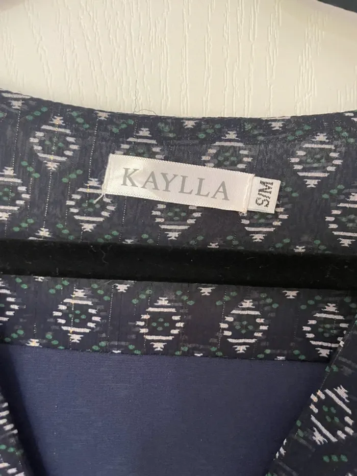 Robe à motifs marine Kaylla - photo numéro 3