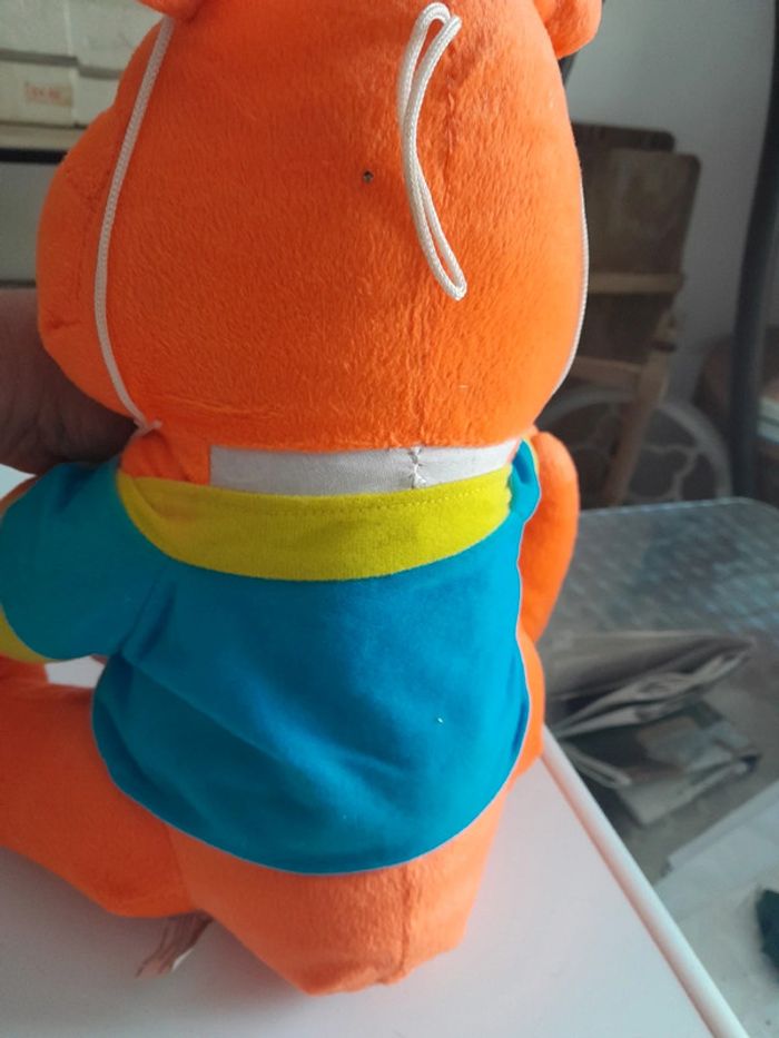 Peluche orange ht 37 cm - photo numéro 3