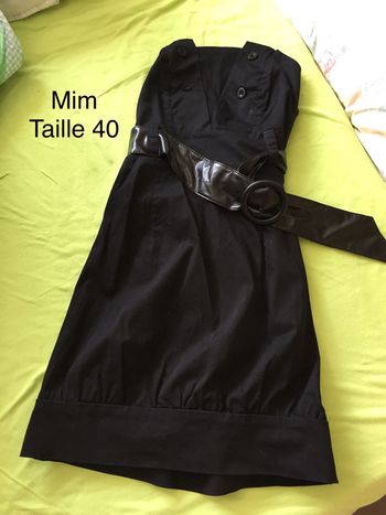 Robe bustier noire Mim Taille 40