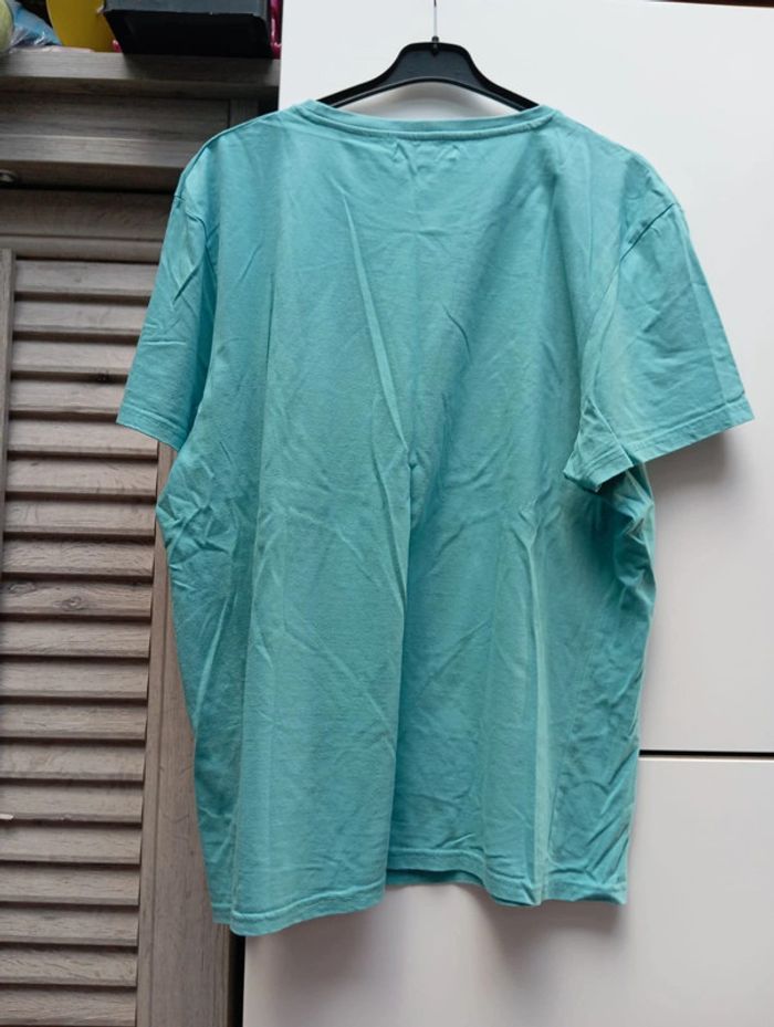 Tee-shirt manche courte Pure Basic XXL bleu/vert - photo numéro 3