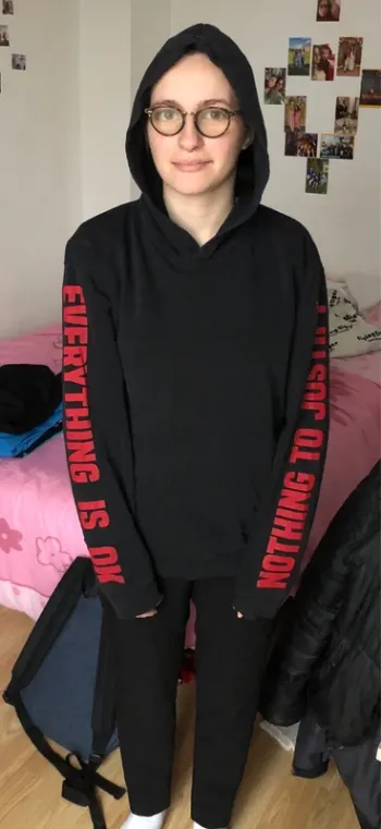 Sweat à capuche noir