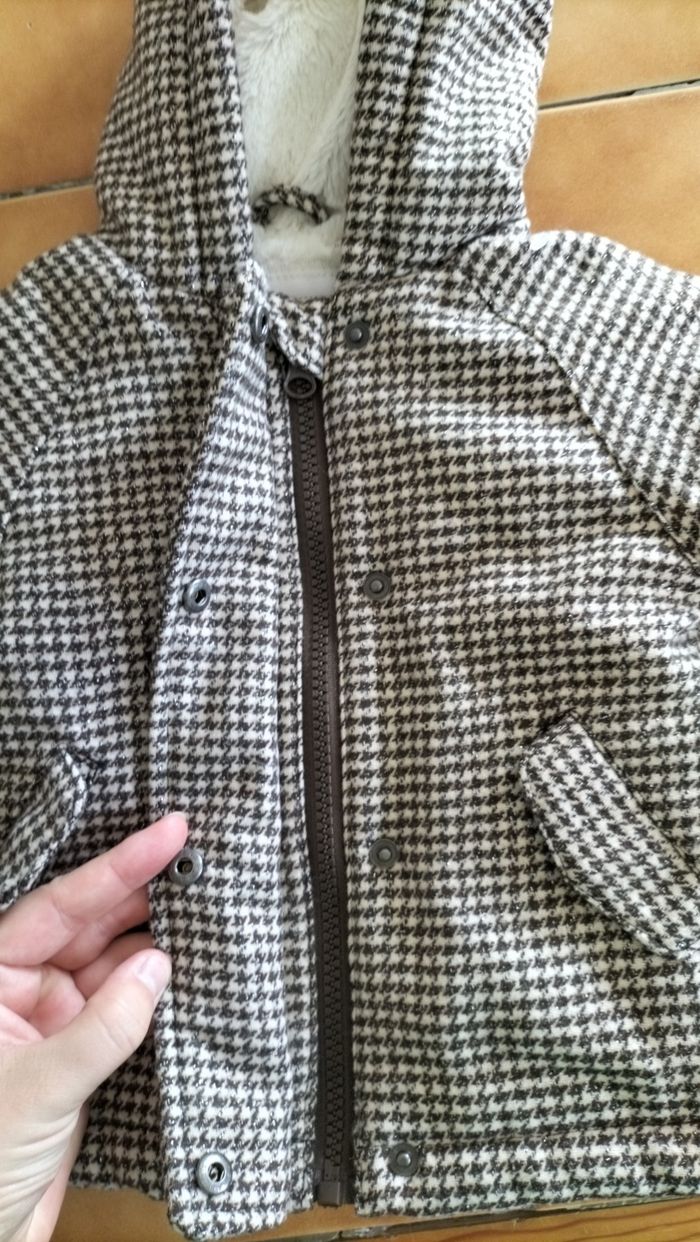 Blouson gris Vertbaudet 6 mois - photo numéro 3