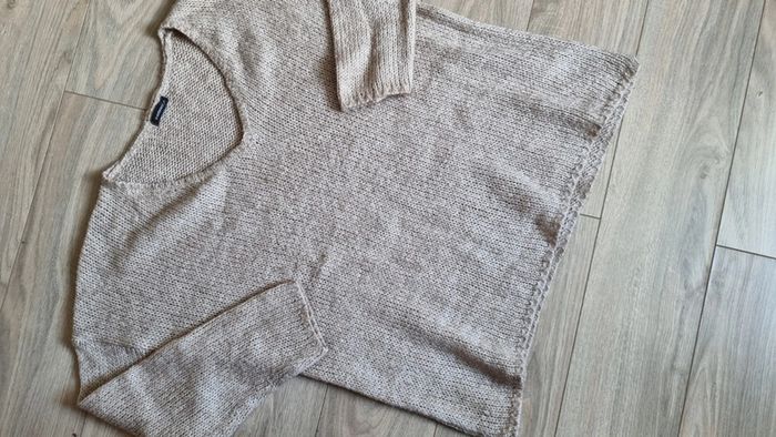Pull In Extenso XL sympa col V beige - photo numéro 2