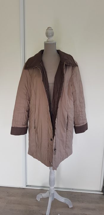 Manteau long matelassé