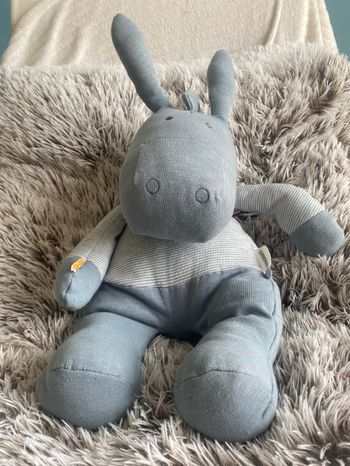 Doudou âne bleu  Noukie’s 40 cms