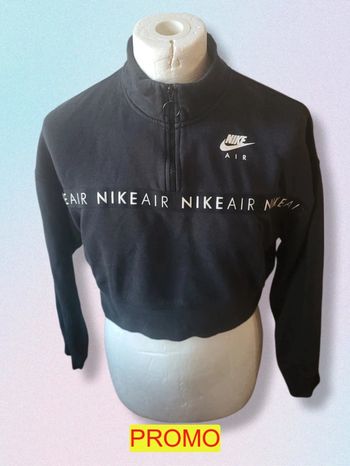 Magnifique sweat court crop top Nike femme taille M Ref 13IT018