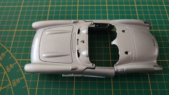 Carcasse carrosserie pièce détachée miniature Bburago Burago Chevrolet Corvette 1957 1/24 1/24e 1/24